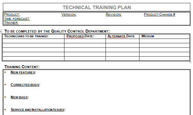 toyota training plan #7